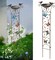 Bird Bath with Trellis Outdoor, Antique Garden Iron Trellis with Decorative Butterflies Detachable Bird Bowl Metal Potted Plants Support for Climbing Flowers 7.3"W x 40"H